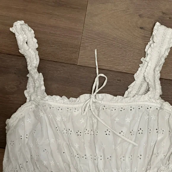 Doen x GAP white eyelet dress size m - Picture 5 of 8